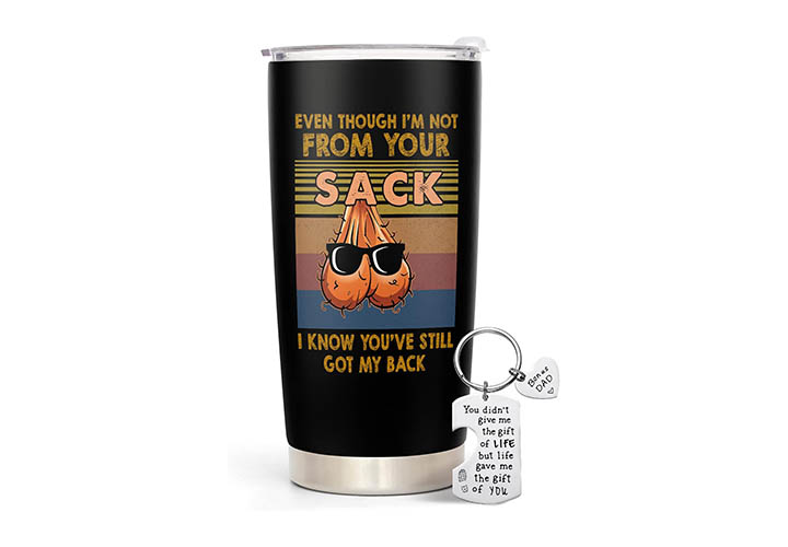 Top 50 Best Tumblers for Daily Lifestyle and Occasion 365FURY Bonus Dad 20 oz Tumbler & Keychain