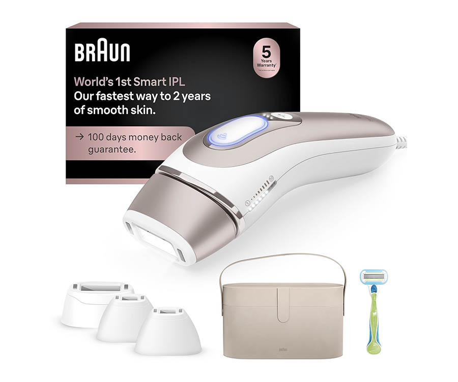 Best Memorial Day Beauty Products Deals You Can’t Miss This Season Braun IPL Skin i·expert, at Home Laser Hair Removal, Holiday Gifts for Women and Men with Free App, SMART IPL, Vanity Case, Venus Razor, 4 Smart Heads