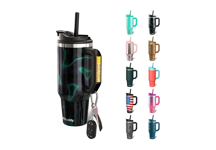 Top 50 Best Tumblers for Daily Lifestyle and Occasion Frost Buddy Thicc Buddy - 40 oz Stainless Steel Vacuum Insulated Tumbler with Lid and Straw for Water
