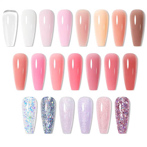 Best Summer Nail Ideas for Any Occasion BORN PRETTY 30ml Glitter Acrylic Gel Finger Extension Nail Polish Silver Pink Extension Gel Polish Soak Off Nail Slip Solution