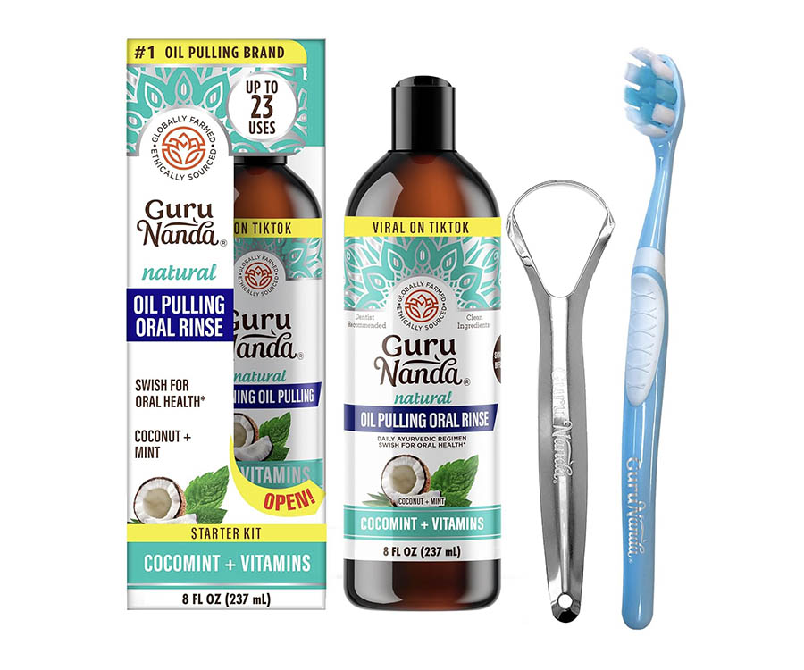 Best Memorial Day Beauty Products Deals You Can’t Miss This Season GuruNanda CocoMint Oil Pulling Mouthwash