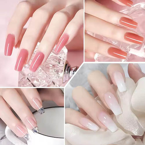 Best Summer Nail Ideas for Any Occasion Limegirl Nail Extension UV Gel Set For Finger French Quick Extension Gel Soak Off Nail Art DIY Manicure Gel Varnish Nail Kits
