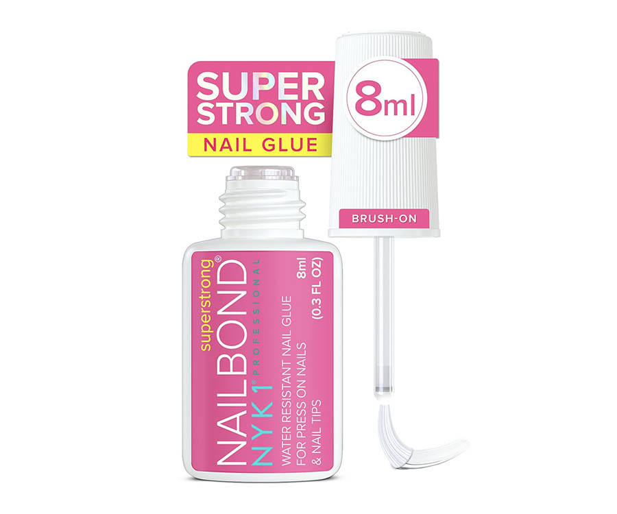 Best Memorial Day Beauty Products Deals You Can’t Miss This Season Super Strong Nail Glue for Press On Nails, Nail Tips & Acrylic Nails (8ml) NYK1 NailBond Brush On Glue for Press Ons, Tips & Acrylics - Long Lasting, Maximum Strength, Mess-Free Application