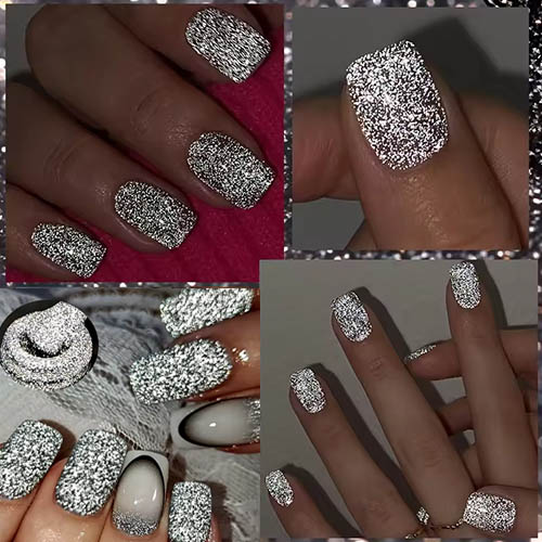Best Summer Nail Ideas for Any Occasion Reflective Glitter Nail Gel for Dazzling Shine