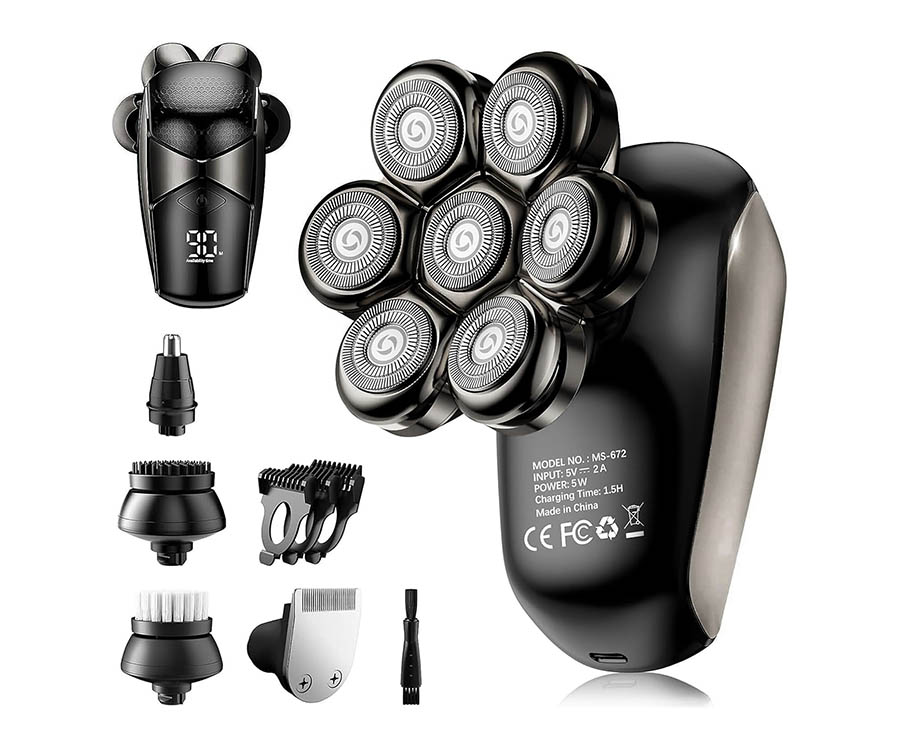 Best Memorial Day Beauty Products Deals You Can’t Miss This Season Head Shavers for Bald Men: 5-in-1 Electric Razor - IPX7 Waterproof Shaving Grooming Kit for Balder - LED Display & Precision Blades