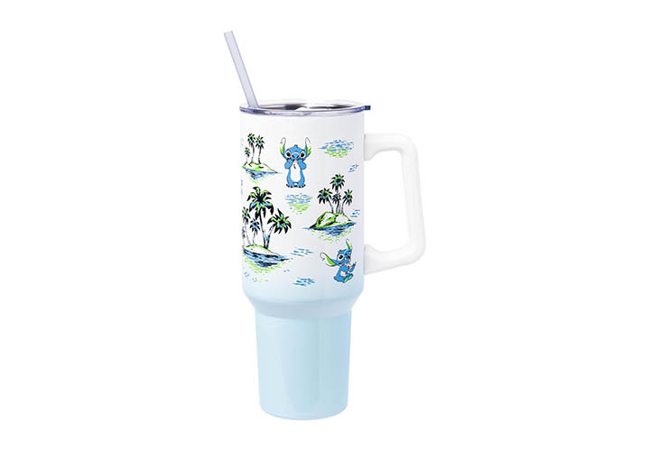 Top 50 Best Tumblers for Daily Lifestyle and Occasion Silver Buffalo Disney Lilo and Stitch 40 oz Tumbler