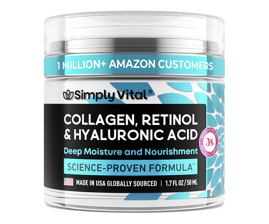 Best Memorial Day Beauty Products Deals You Can’t Miss This Season SimplyVital Collagen, Retinol & Hyaluronic Acid Cream