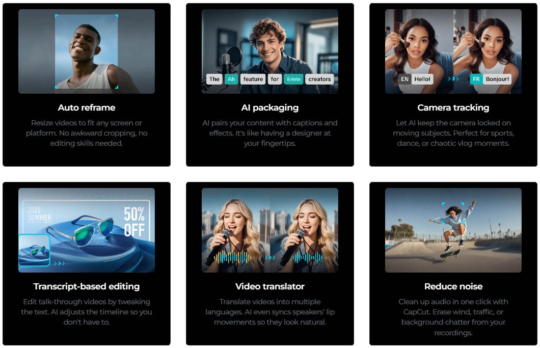 CapCut Review: Best Video Editing Software for Mobile and Desktop Capcut Ai Features - Smart AI tools for every need