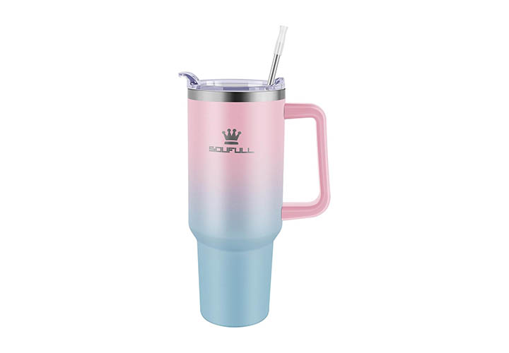 Top 50 Best Tumblers for Daily Lifestyle and Occasion Soufull 40 oz Tumbler with Handle and Straw