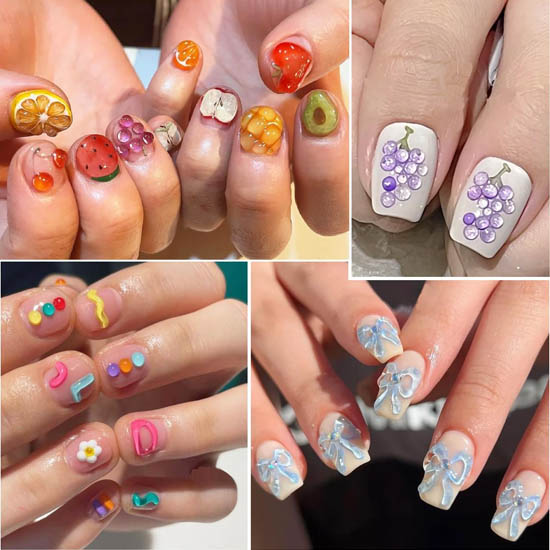 30+ Best Summer Nails: Trendy Press-Ons, Ocean Vibes & Floral Looks 12-Color 3D Sculpting Gel Kit for Nail Art & Design