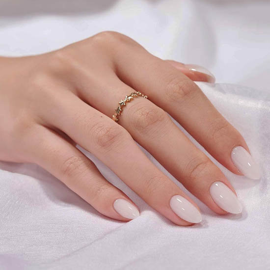 30+ Best Summer Nails: Trendy Press-Ons, Ocean Vibes & Floral Looks BTArtbox White Almond Press-On Nails