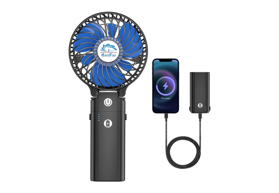 Top 30+ Best Portable Handheld Fans for Travel, Outdoor, and Daily Use HandFan 5200mAh Portable Handheld Fan Rechargeable