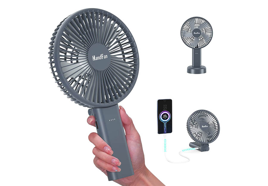 Top 30+ Best Portable Handheld Fans for Travel, Outdoor, and Daily Use HandFan 6 Inch Handheld Fan with 4000mAh Battery 6 Speed Personal Fan