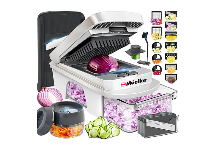 30 Best Mandoline Slicers and Choppers for Your Essential Kitchen Gadgets Mueller Pro-Series All-in-One, 12 Blade Mandoline Slicer for Kitchen