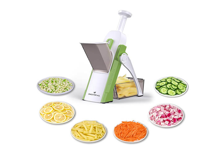30 Best Mandoline Slicers and Choppers for Your Essential Kitchen Gadgets ONCE FOR ALL Safe Mandoline Slicer, Multi Vegetable Chopper