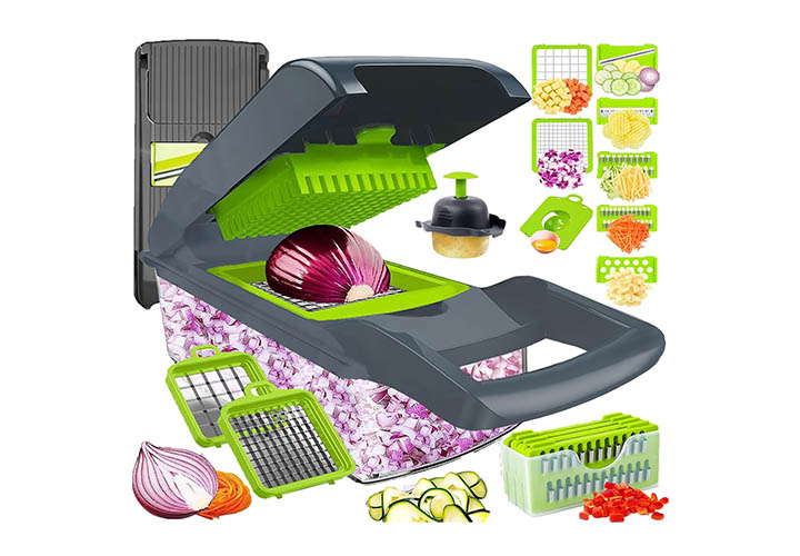 30 Best Mandoline Slicers and Choppers for Your Essential Kitchen Gadgets Pro-Series 16-in-1 Vegetable Chopper, Dewpeton Mandoline Slicer
