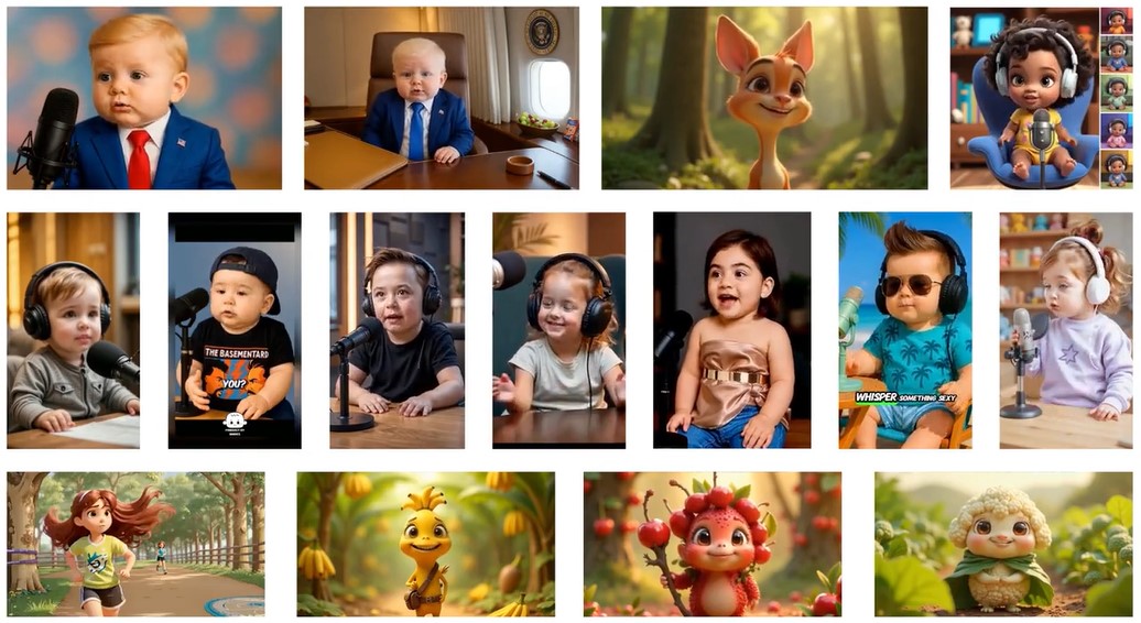 AI Baby Podcast Review: Create Viral Baby Videos in Minutes — No Tech Skills Needed! AI Baby Podcast Demo Pic