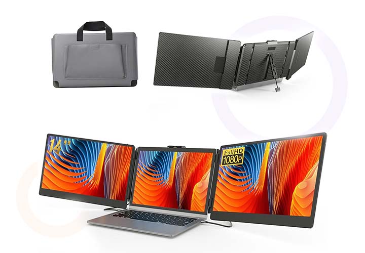 Best Portable Monitors for Laptops, Work, Gaming and Travel | Prime Day Deals ALLVIA Laptop Screen Extender 14" 1080P FHD IPS, Portable Monitor