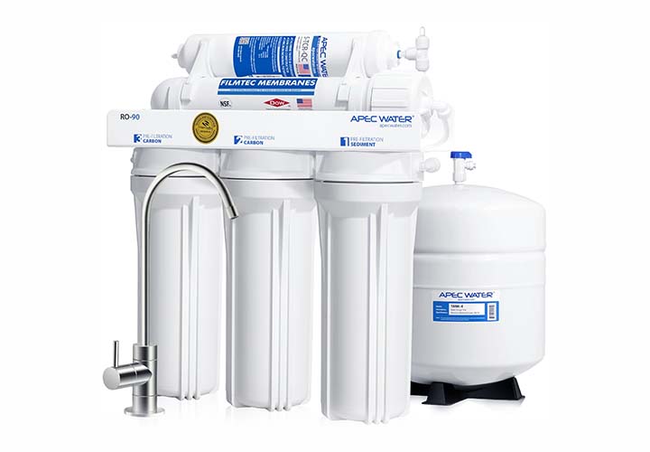 Top 15 Best Under Sink Water Filters for Clean, Healthy Water APEC Water Systems RO-90 Ultimate Series Top Tier Supreme Certified High Output 90 GPD Ultra Safe Reverse Osmosis Drinking Water Filter System, Chrome Faucet