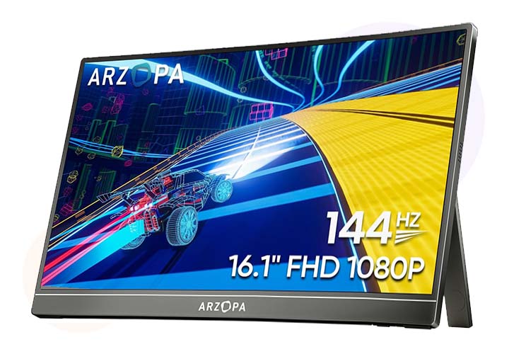 Best Portable Monitors for Laptops, Work, Gaming and Travel | Prime Day Deals ARZOPA 16.1'' 144Hz Portable Gaming Monitor