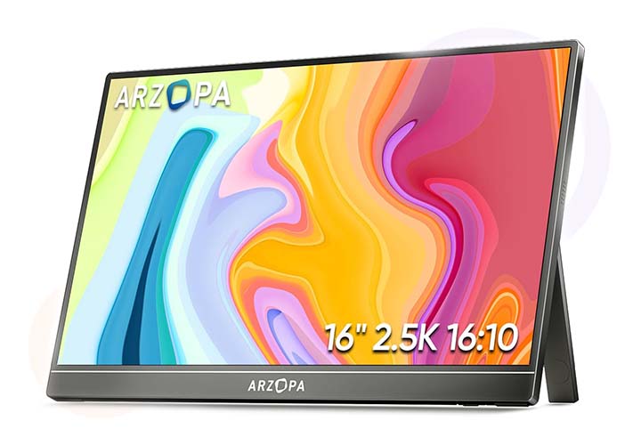 Best Portable Monitors for Laptops, Work, Gaming and Travel | Prime Day Deals ARZOPA 16" 2.5K Portable Monitor