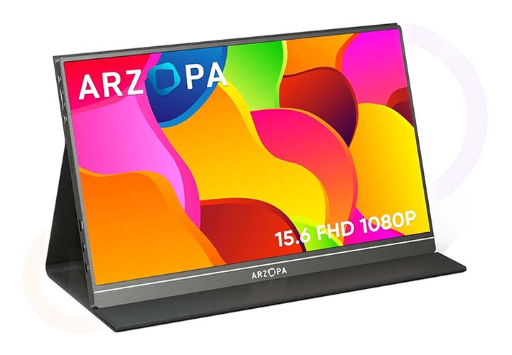 Best Portable Monitors for Laptops, Work, Gaming and Travel | Prime Day Deals ARZOPA Portable Monitor, 15.6'' 1080P FHD Laptop Monitor