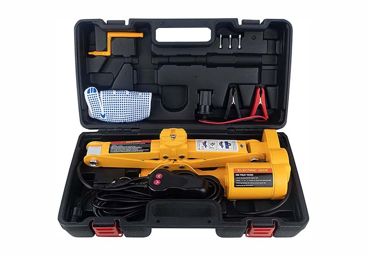 20 Best Coolest Car Gadgets and Accessories to Upgrade Your Ride Electric Car Jack 2 Ton 12V Electric Scissor Jack