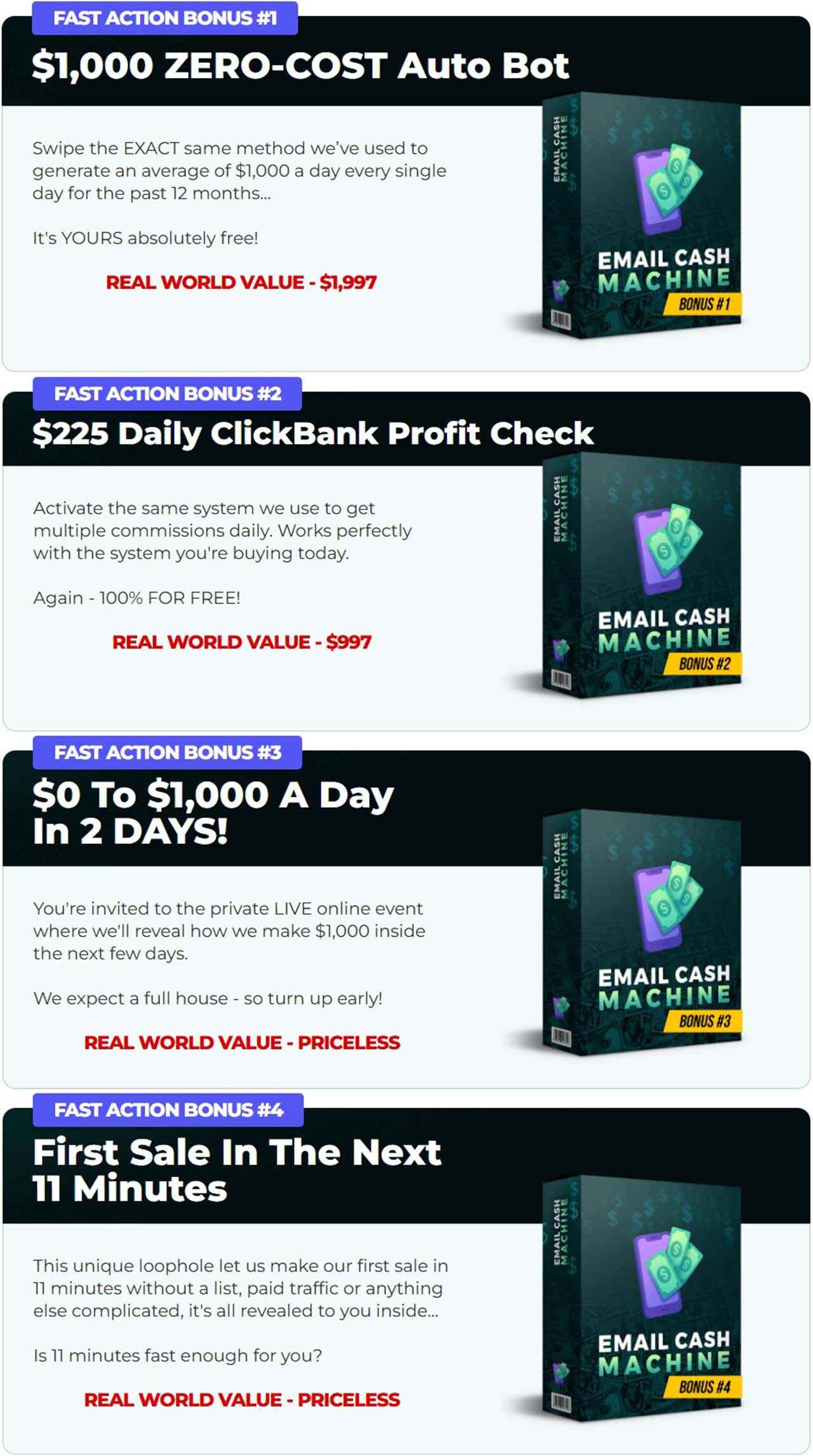 Email Cash Machine Review: Done-For-You Email System Email Cash Machine - Bonuses
