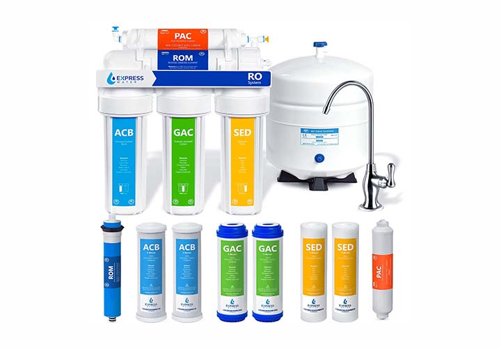Top 15 Best Under Sink Water Filters for Clean, Healthy Water Express Water RO5DX Reverse Osmosis Filtration NSF Certified 5 Stage RO System with Faucet and Tank – Under Sink Water Plus 4 Filters