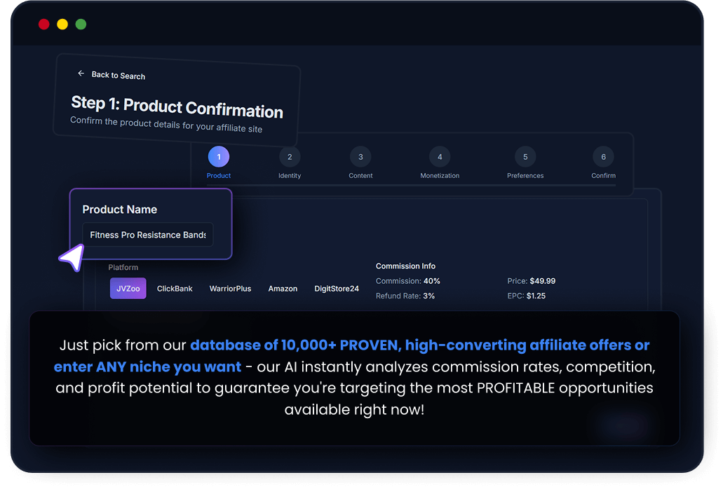 AffiliateReelAI Review – Create Affiliate Mini Sites in 60 Seconds for Passive Income AffiliateReelAI - SELECT Your Money-Making Niche or Product