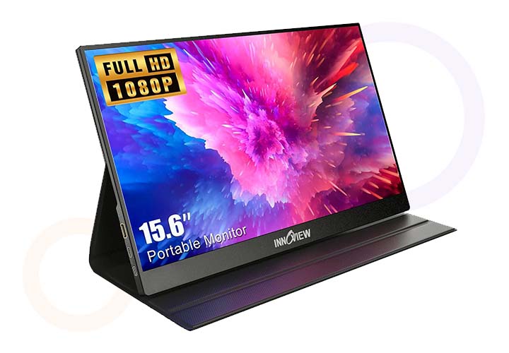 Best Portable Monitors for Laptops, Work, Gaming and Travel | Prime Day Deals InnoView Portable Monitor, 15.6 Inch FHD 1080P HDMI USB C Second External Monitor for Laptop, Desktop, MacBook, Phones, Tablet