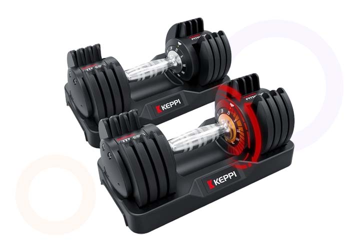 Best Dumbbell Set for Beginners: 10+ Top Picks for Your Home Gym Keppi Adjustable Dumbbells Set, 25lb/40lb/55lb/60lb Dumbbells with Anti-Slip Metal Handle for Exercise & Fitness Fast Adjust Weight for Full Body Workout Fitness