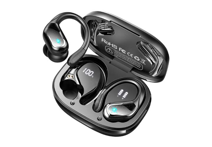 11 Best Wireless Earbuds Under $50 You Can Buy in 2025 | Prime Day Deals Wireless Earbud, 75Hrs Bluetooth 5.4 Headphones IP7 Waterproof for Sport, Running Wireless Earphones with ENC Noise Cancelling Mics, Deep Bass Over Ear bud