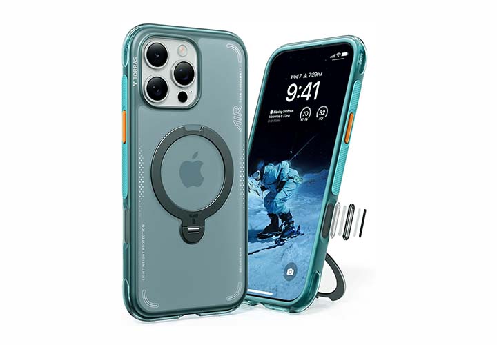 Top 9 Best TORRAS iPhone 16 Pro Cases for Stylish, MagSafe and Drop Protection TORRAS Ostand Q3 Air for iPhone 16 Pro Case