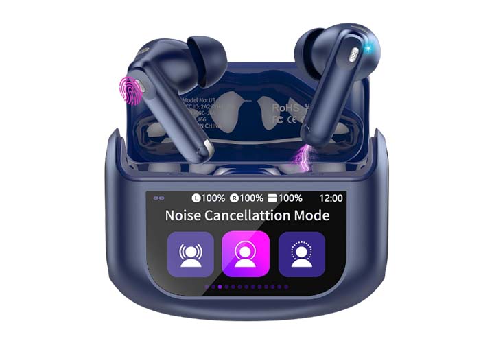 11 Best Wireless Earbuds Under $50 You Can Buy in 2025 | Prime Day Deals Wireless Earbuds, Bluetooth 5.4 Headphones with Multifunctional Touch Screen, 48H Bass Stereo Ear Buds with ANC/ENC Noise Cancelling