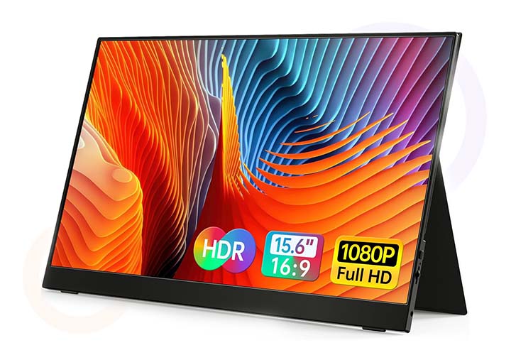 Best Portable Monitors for Laptops, Work, Gaming and Travel | Prime Day Deals VILVA Portable-Monitor-for-Laptop - 15.6'' 1080P FHD IPS Display USB-C HDMI Portable Monitor
