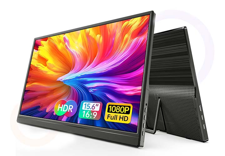 Best Portable Monitors for Laptops, Work, Gaming and Travel | Prime Day Deals WGK Portable Monitor 15.6-inch 1080P USB-C HDMI Ultra Slim Travel Monitor