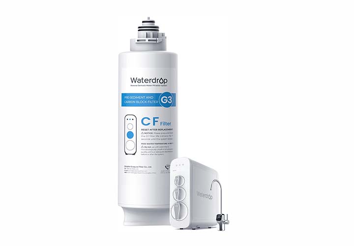 Top 15 Best Under Sink Water Filters for Clean, Healthy Water Waterdrop WD-G3-CF Filter, Replacement for WD-G3-W, WD-G3P600 and WD-G3P800-W Reverse Osmosis System, 6-Month Lifetime