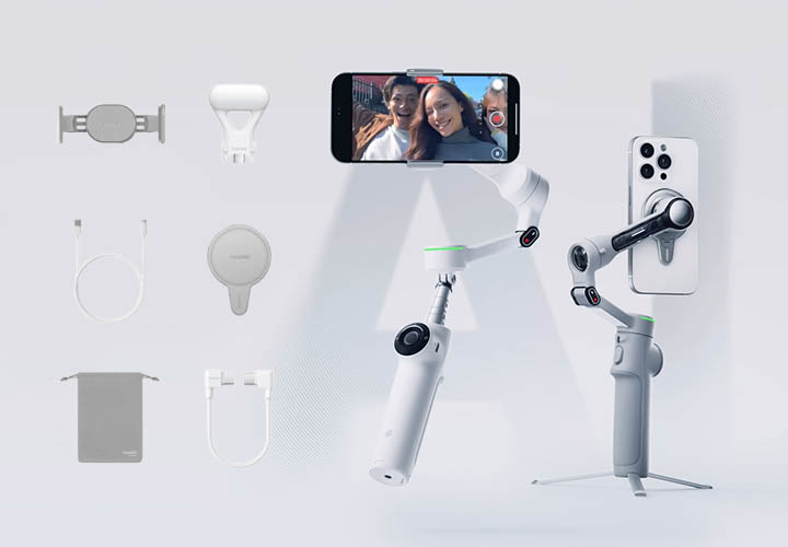 7 Best Android Phone Accessories for Photography, Charging, Tracking, and More Insta360 Flow 2 Pro Grey - Foldable AI Phone Gimbal